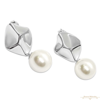 Ezüst Lógós Fülbevaló AGM 136855