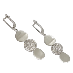 Ezüst Lógós Fülbevaló EL 134839