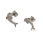 Ezüst Delfin Stekkeres Fülbevaló AD 134779
