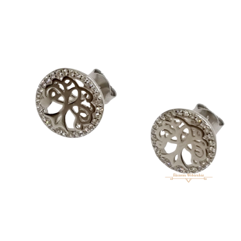 Ezüst Életfa Stekkeres Fülbevaló SIH 115273