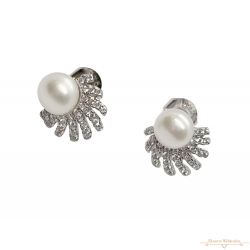 Ezüst Stekkeres Fülbevaló AGM 136865