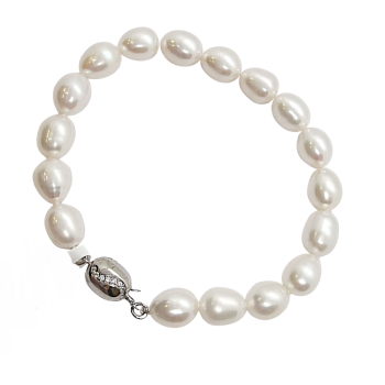 Tenyésztett Gyöngy Karlánc (méret:20) AG 136494