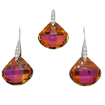 Swarovski Kristályos Ezüst Garnitúra AG 139385