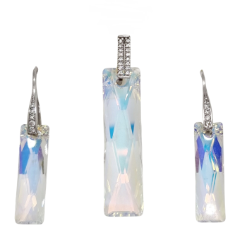 Swarovski Kristályos Ezüst Garnitúra AG 82393