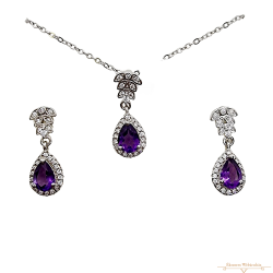 Ezüst Valódi Köves Garnitúra SC 135242 Ezüst Valódi Köves Garnitúra SC 135242
