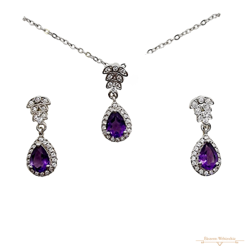 Ezüst Valódi Köves Garnitúra SC 135242