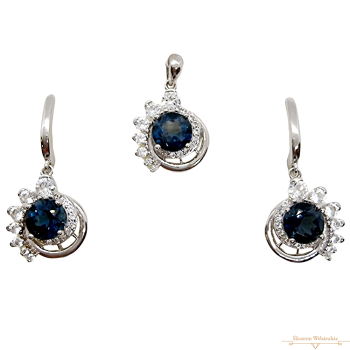 Ezüst Valódi Köves Garnitúra SC 135233