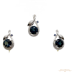 Ezüst Valódi Köves Garnitúra SC 135230 Ezüst Valódi Köves Garnitúra SC 135230