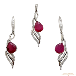 Ezüst Valódi Köves Garnitúra SC 135229 Ezüst Valódi Köves Garnitúra SC 135229