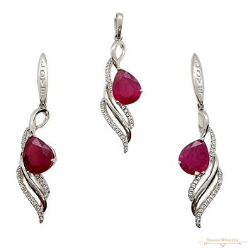 Ezüst Valódi Köves Garnitúra SC 135229