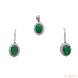 Ezüst Valódi Köves Garnitúra SC 135234 Ezüst Valódi Köves Garnitúra SC 135234