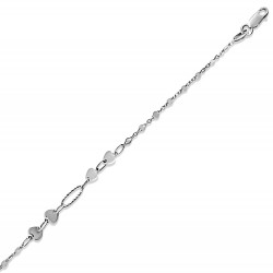 Fehérarany Bokalánc (méret:25,5) AU 94561