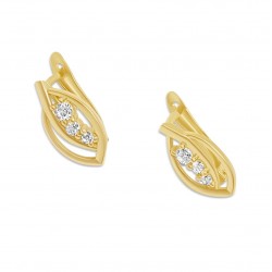 Arany Francia Kapcsos Fülbevaló AU 92995