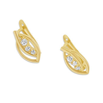 Arany Francia Kapcsos Fülbevaló AU 92995