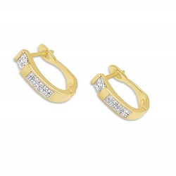 Arany Francia Kapcsos Fülbevaló AU 92999