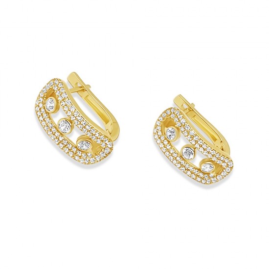 Arany Francia Kapcsos Fülbevaló AU 96487