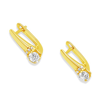 Arany Francia Kapcsos Fülbevaló AU 82009