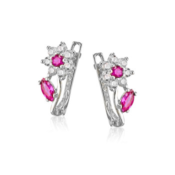 Fehérarany Francia Kapcsos Fülbevaló AU 93537