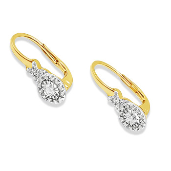 Arany Brill Köves Fülbevaló AU 85121