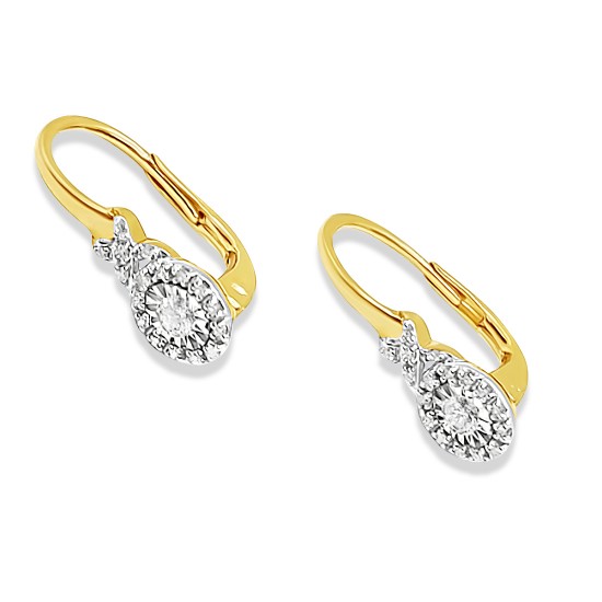 Arany Brill Köves Fülbevaló RJ 85121