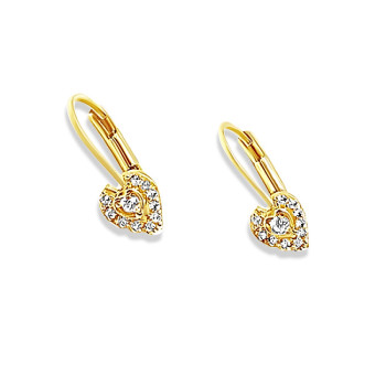 Arany Hagyományos Kapcsos Fülbevaló AU 73879