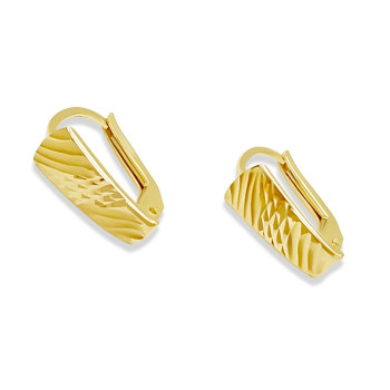 Arany Hagyományos Kapcsos Fülbevaló AU 90984