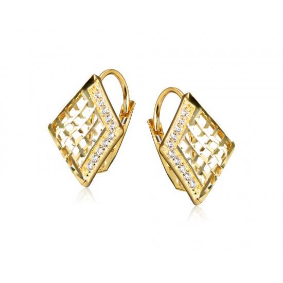 Arany Hagyományos Kapcsos Fülbevaló AU 94496