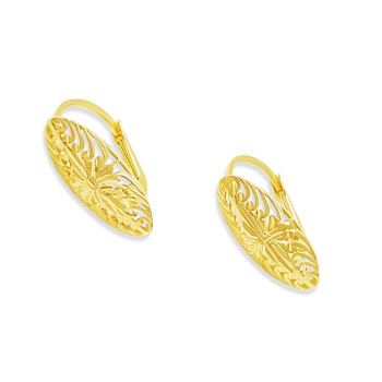 Arany Hagyományos Kapcsos Fülbevaló AU 95198