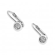 Fehérarany Brill Köves Fülbevaló AU 47689