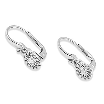 Fehérarany Brill Köves Fülbevaló AU 85122