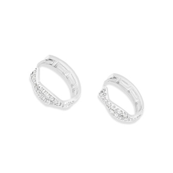 Fehérarany Karika Fülbevaló AU 75330