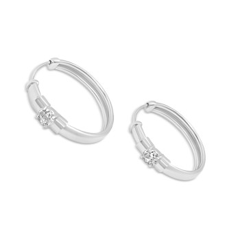 Fehérarany Karika Fülbevaló AU 93509