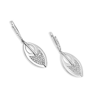 Fehérarany Lógós Fülbevaló AU 75048