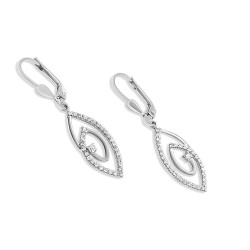 Fehérarany Lógós Fülbevaló AU 94387 Fehérarany Lógós Fülbevaló AU 94387