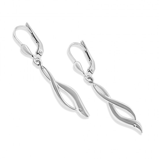 Fehérarany Lógós Fülbevaló AU 95469 Fehérarany Lógós Fülbevaló AU 95469