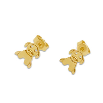 Arany Kutya Stekkeres Fülbevaló AU 92013