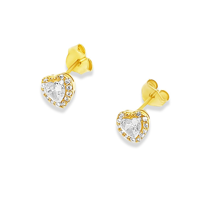 Arany Szív Stekkeres Fülbevaló PP 78521