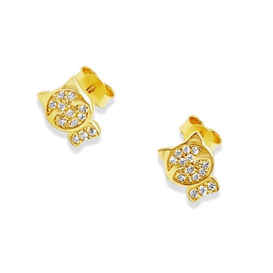 Arany Cica Stekkeres Fülbevaló AU 88208