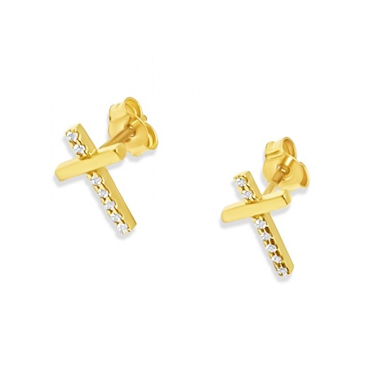 Arany Kereszt Stekkeres Fülbevaló AU 94934