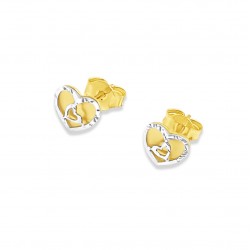 Arany Szív Stekkeres Fülbevaló AU 95569