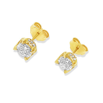 Arany Cirkónia Köves Stekkeres Fülbevaló AU 96170