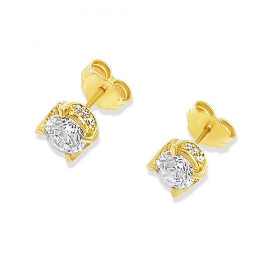 Arany Cirkónia Köves Stekkeres Fülbevaló AU 96170