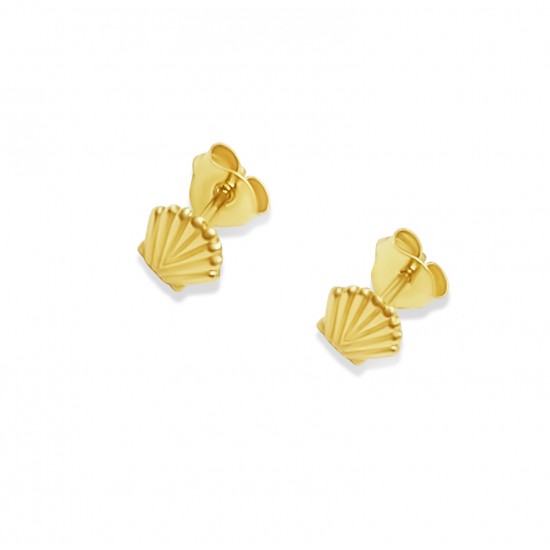 Arany Kagyló Stekkeres Fülbevaló AU 96414