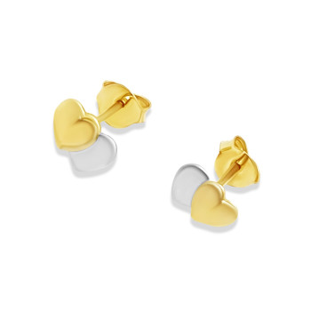 Arany Szív Stekkeres Fülbevaló AU 96411