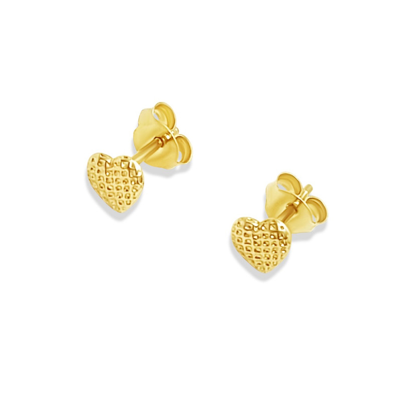 Arany Szív Stekkeres Fülbevaló AU 96419