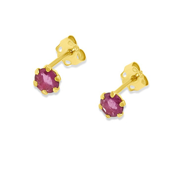 Arany Fülbevaló Rubin Kővel AU 93806