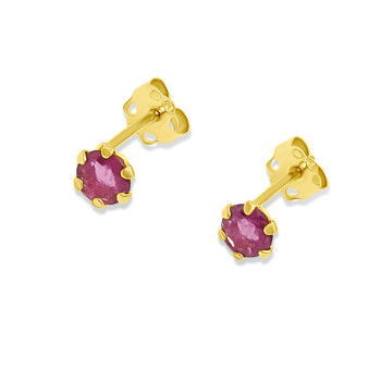 Arany Fülbevaló Rubin Kővel AU 93806