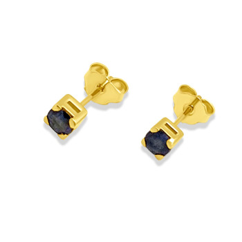 Arany Fülbevaló Zafír Kővel AU 93464