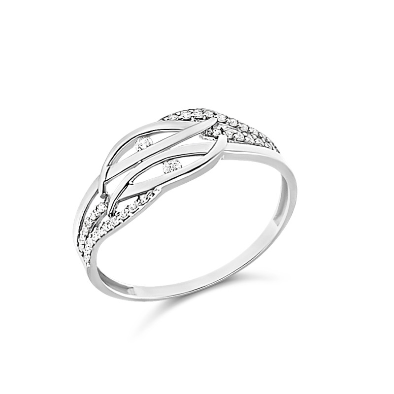 Fehérarany Gyűrű (méret:67) SG 83347