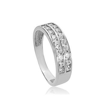 Fehérarany Gyűrű (méret:55) AU 92799